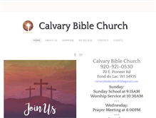 Tablet Screenshot of calvarybiblefdl.org